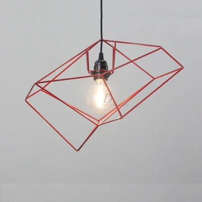 Modern geometric design Nordic iron pendant light