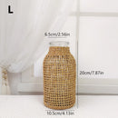 woven rattan vase for dried flowers retro decoration