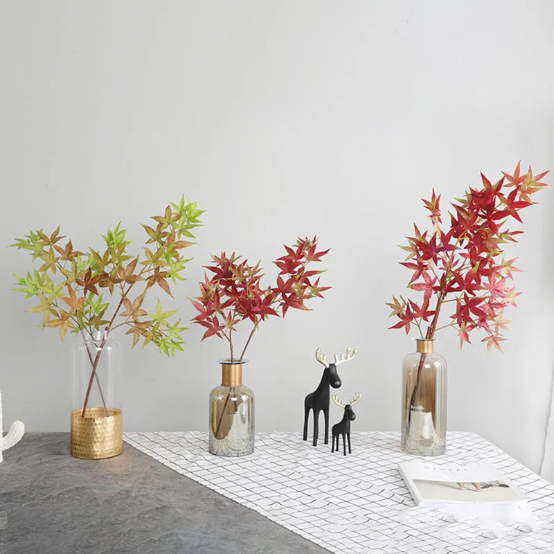 Artificial maple branches for weddings and interior decoration