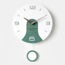 creative design solid wood silent wall clock