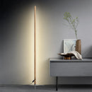 Modern wooden floor lamp with 360-degree adjustable ambient light