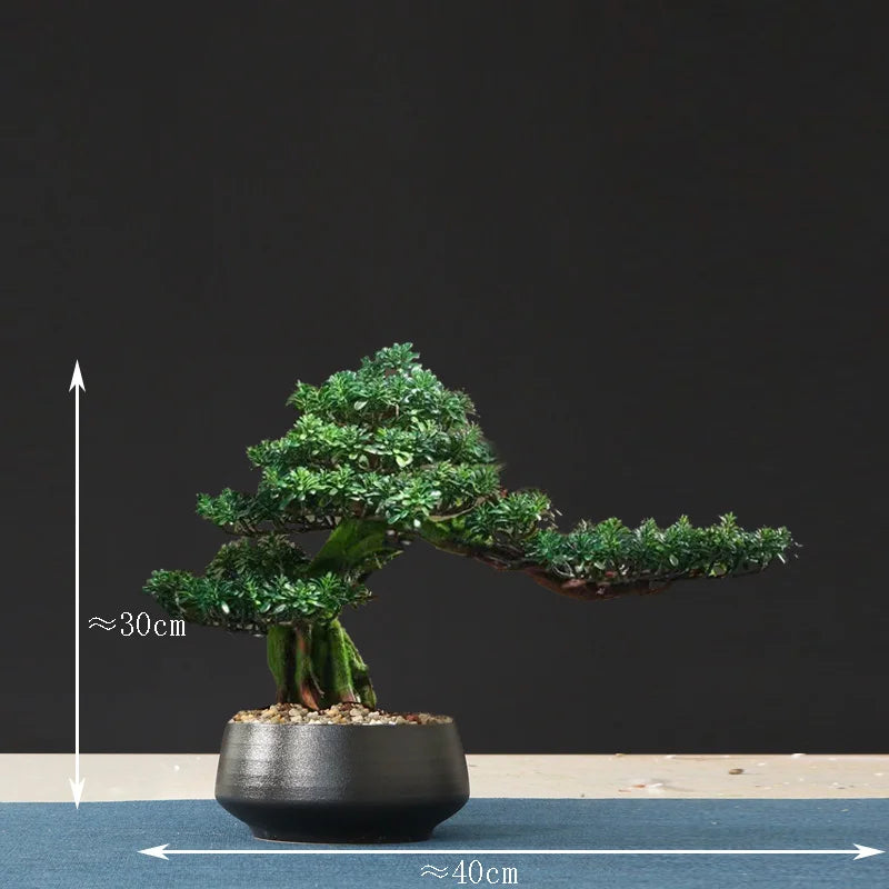 Artificial bonsai tree for indoor decoration and landscaping - vue 33 sur 36