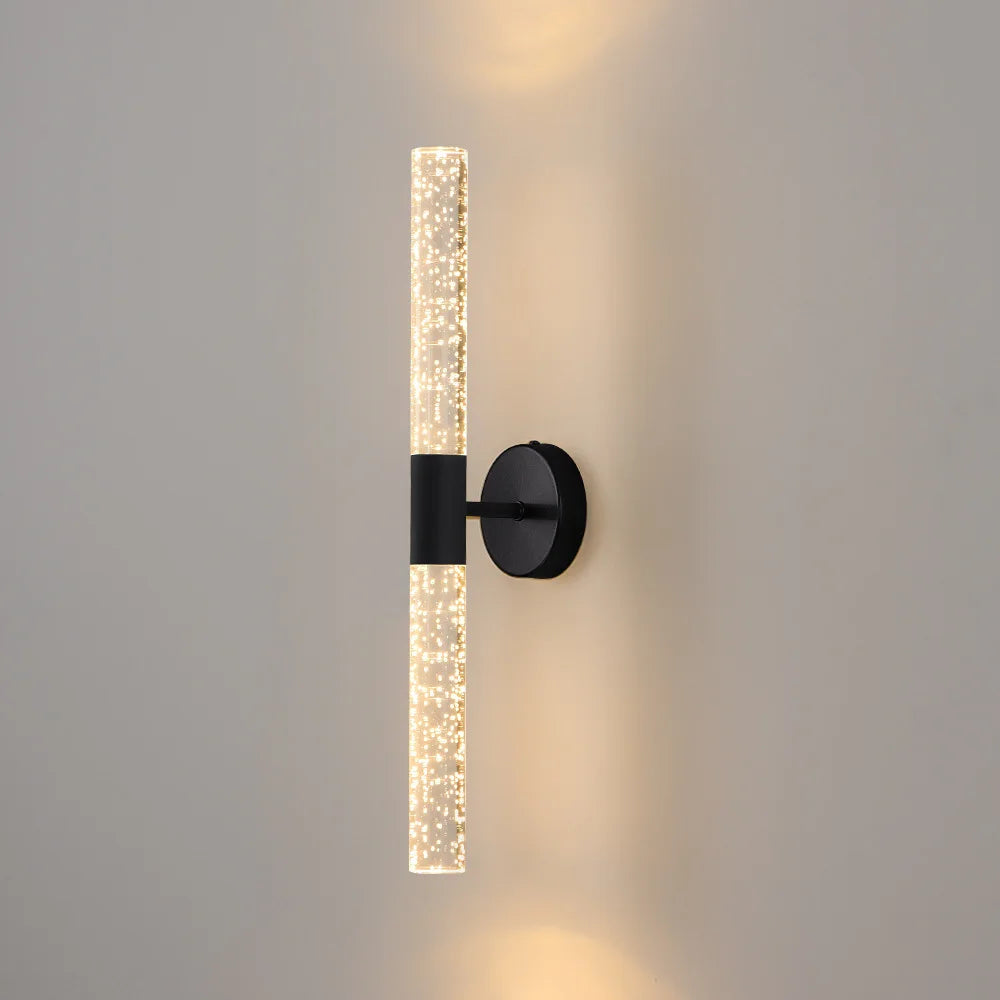 Modern double head LED crystal bubble wall light - vue 4 sur 10