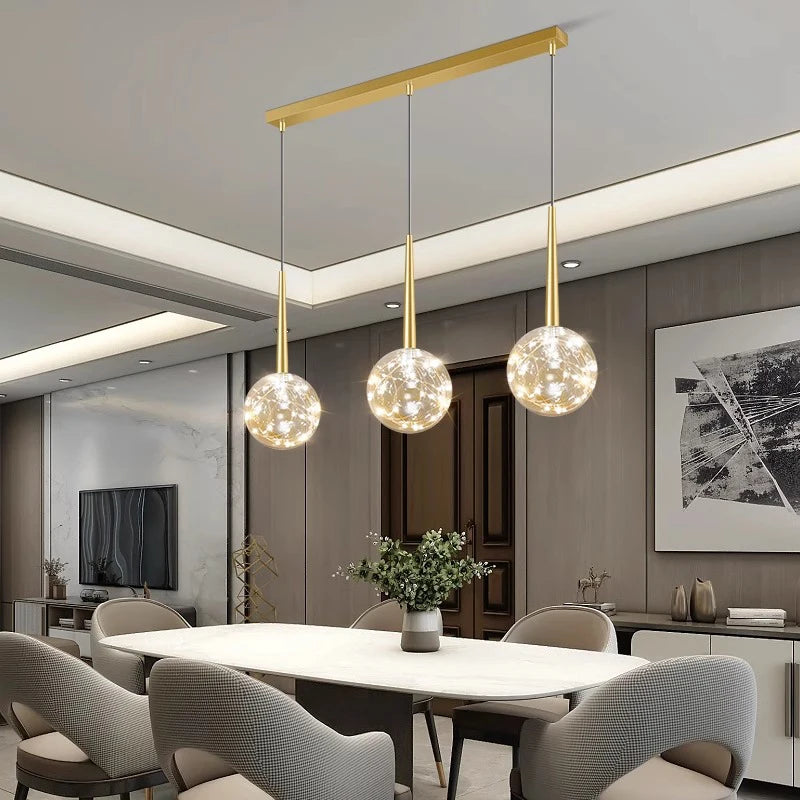 Nordic chandelier pendant indoor lighting home decor - vue 3 sur 10