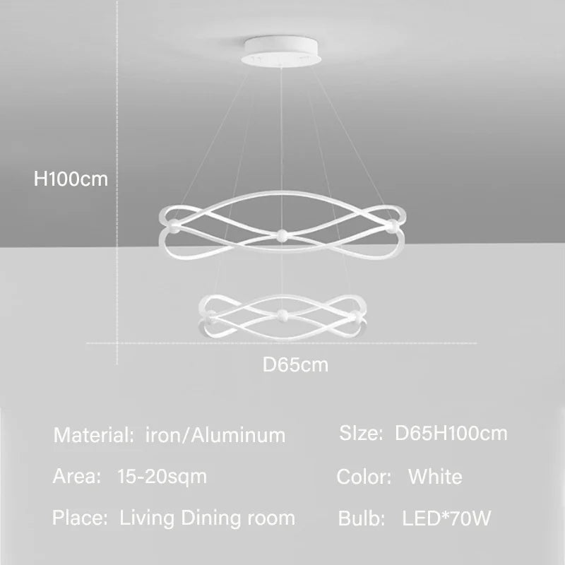 Modern designer pendant light for elegant indoor lighting