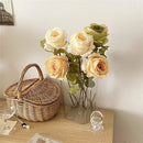 Silk fabric flowers for floral decorations and bouquets