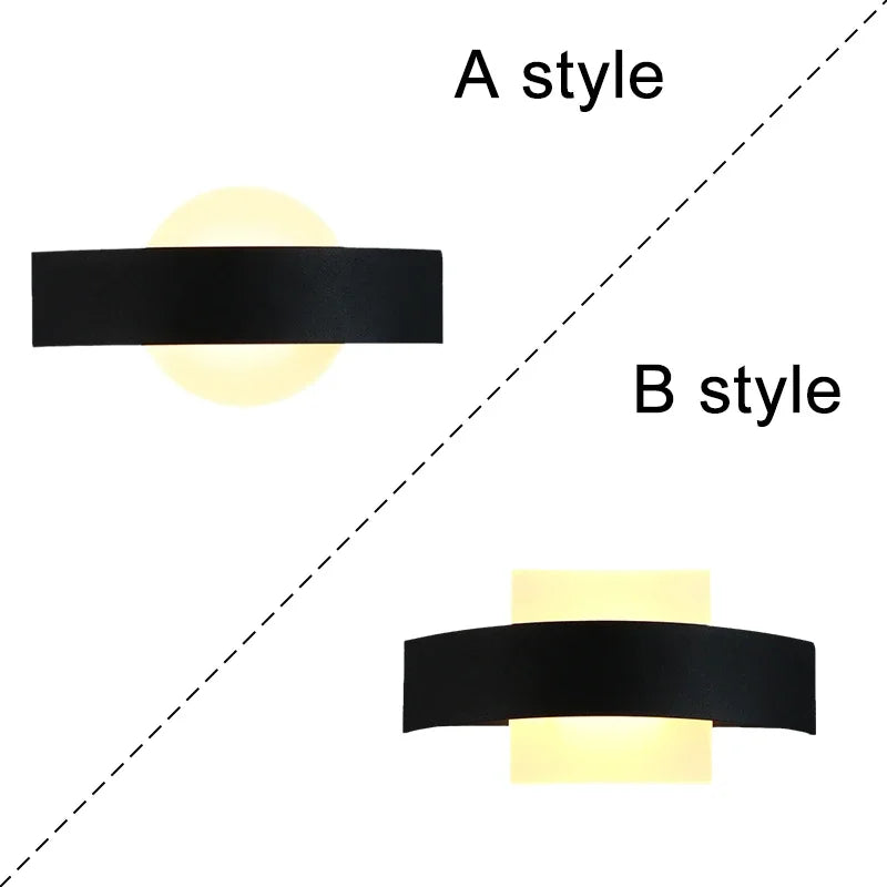 Nordic LED wall light for outdoor and indoor use