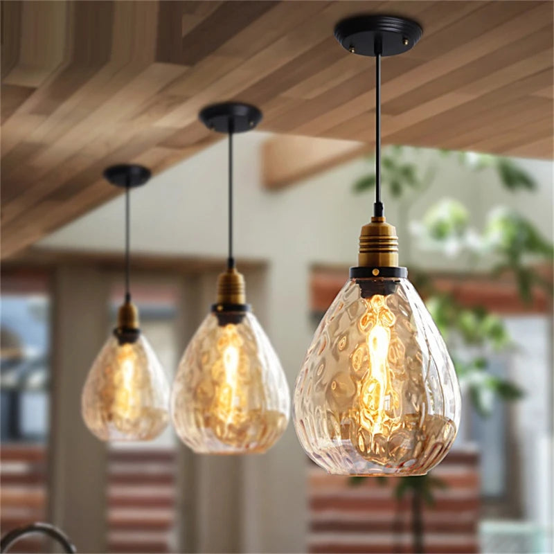 Modern glass pendant light for ceiling lighting