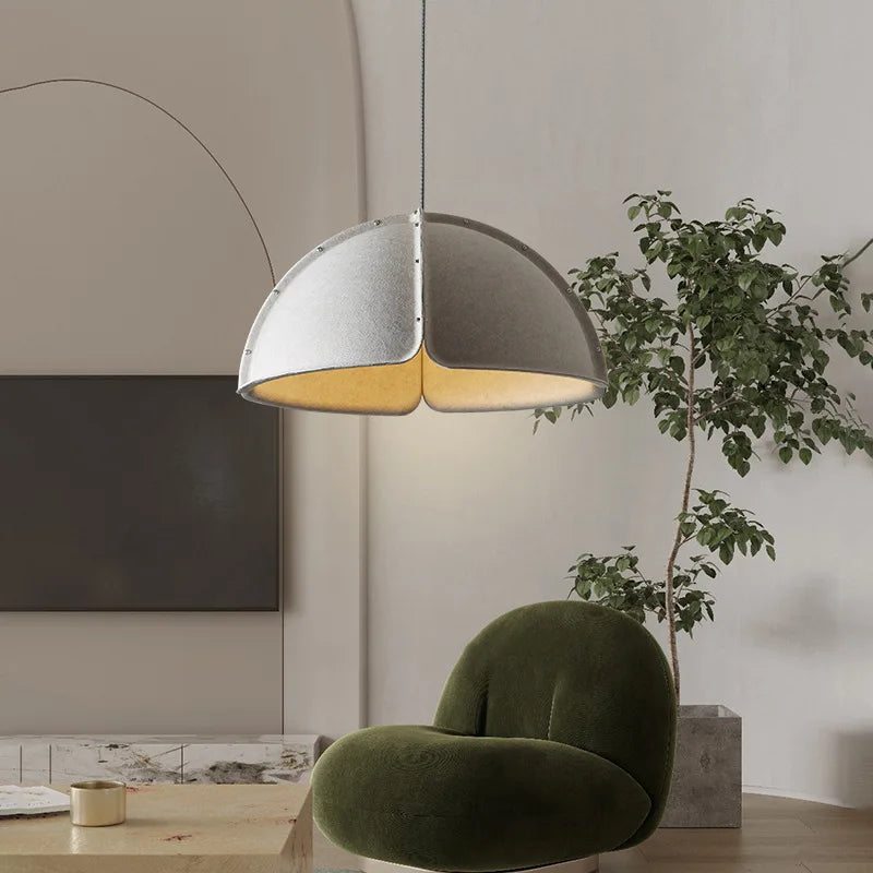 Nordic fabric circular art chandelier for interior designer