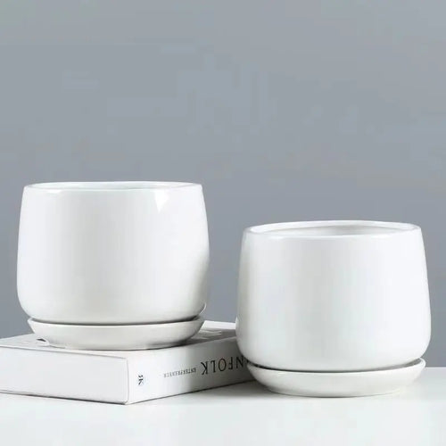 creative ceramic flower pot for indoor and outdoor decoration - vue 5 sur 9