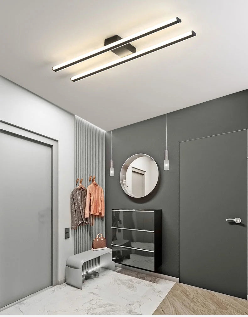 Minimalist nordic style LED wall light for indoor use - vue 5 sur 9