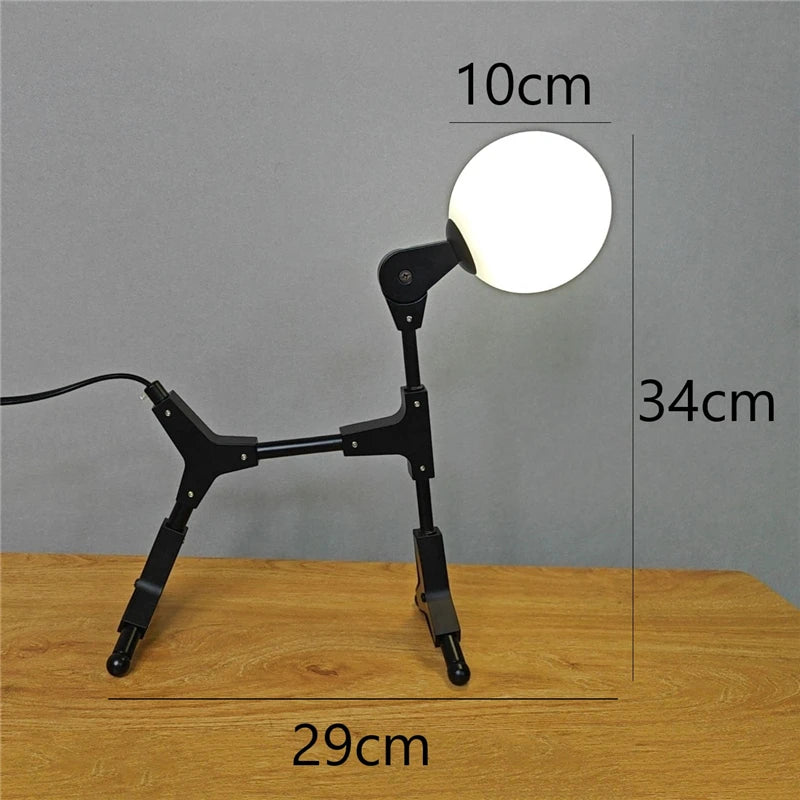 Abstract animal iron floor lamp nordic decor