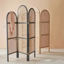 mobile japanese style folding rattan screen