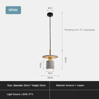 Creative terrazzo chandelier for restaurant hotel minimalist commercial