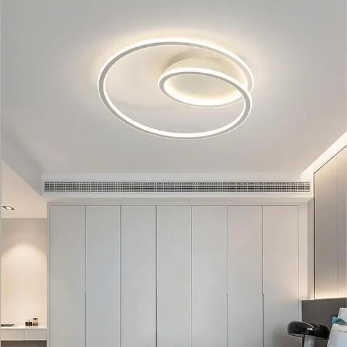 Modern simple LED ceiling light chandelier for living room, dining room, study, bedroom, and home interior decor - vue 3 sur 20