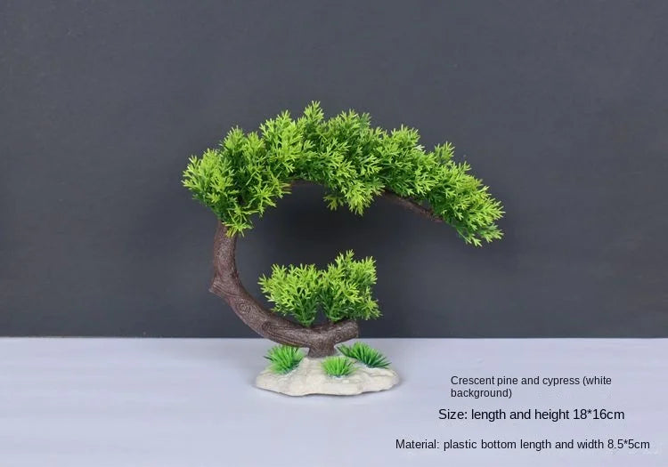 Artificial bonsai plant in plastic for interior decoration - vue 29 sur 41