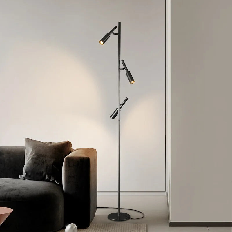 Minimalist floor lamp for reading and study