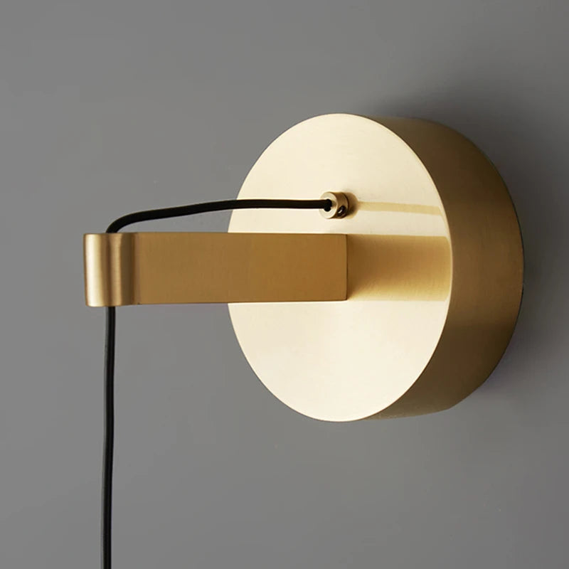 Nordic copper LED wall light with adjustable height and surface mounting - vue 4 sur 8