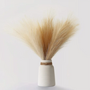 Set of 10 artificial pampas grass bouquets for interior decoration