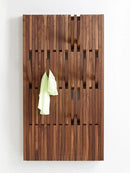 wooden wall coat rack for clothes and keys