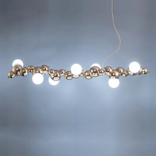 Dimmable LED molecular design chandelier trend 2024 - vue 4 sur 16