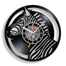 horse vinyl wall clock equestrian decoration handmade unique gift