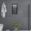 Hanging foldable laundry basket for convenient storage