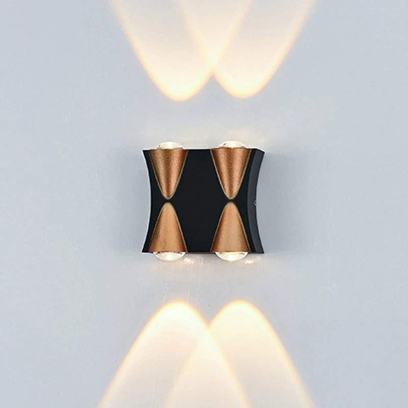 Telescopic LED wall light for indoor and outdoor decoration