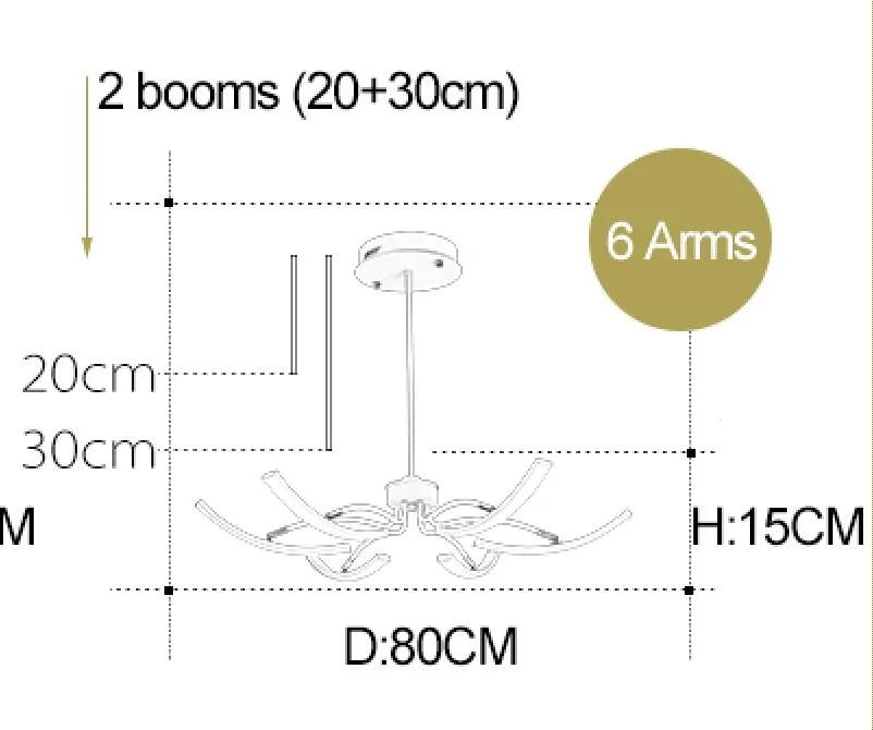 Adjustable modern chandelier for stylish interiors