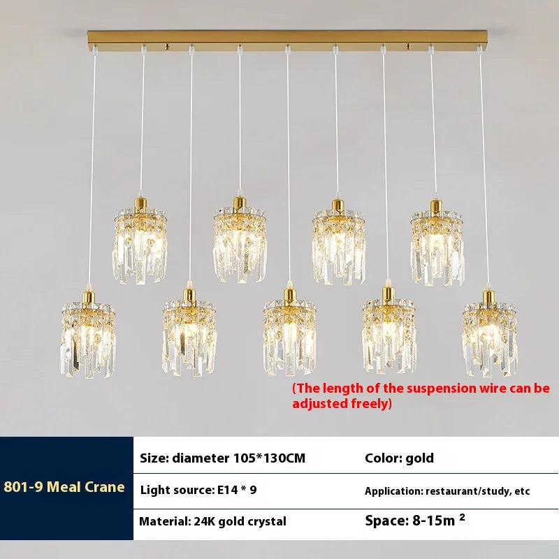 Luxury crystal lamp for elegant modern interiors - vue 8 sur 14
