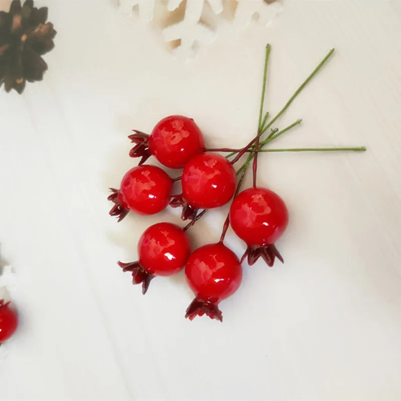 Set of 10 artificial berries for DIY wreaths - vue 7 sur 8
