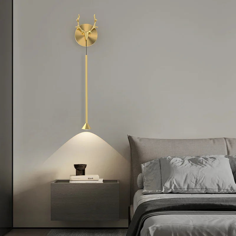 Designer copper wall light for creative and modern interiors - vue 6 sur 9