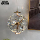 Modern luxury pendant light with luminous diamond design