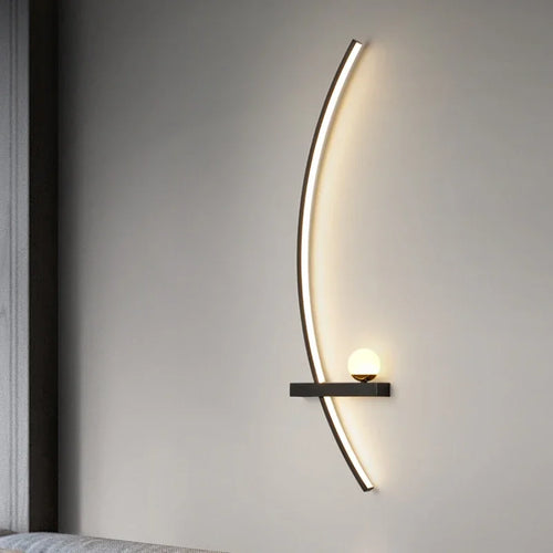 Nordic striped LED wall light - vue 6 sur 18