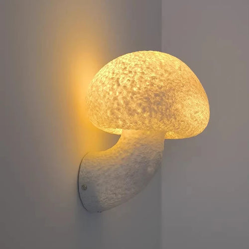 Nordic design mushroom wall light for indoor and outdoor use - vue 4 sur 7