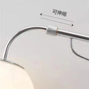 led wall light with glass swing arm for reading