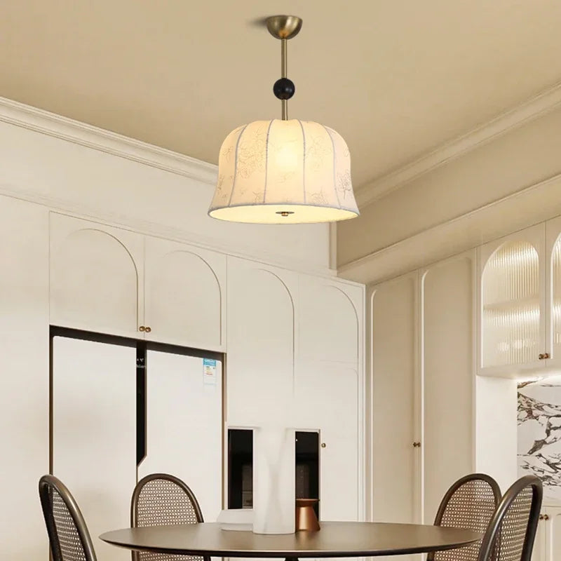 French luxury fabric chandelier for interior decoration