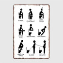 retro metal sign for fun wall decor