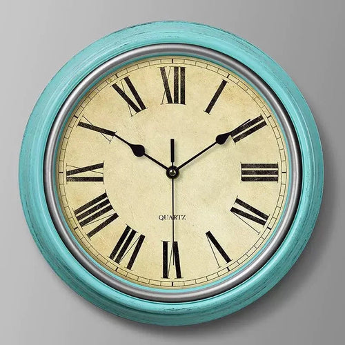 Nordic retro silent wall clock for stylish interior