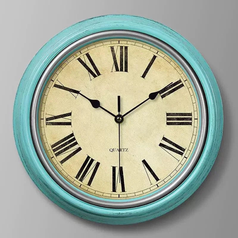 Nordic retro silent wall clock for stylish interior