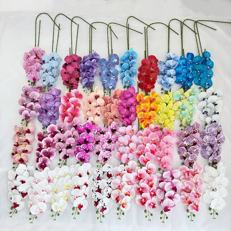 Artificial butterfly orchid 7 heads elegant floral decoration