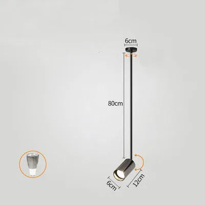 Pole-mounted spotlight for shops and nail salons - vue 19 sur 21