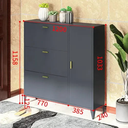 open shoe cabinet for aesthetic and practical storage - vue 8 sur 8