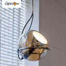 Retro small pendant light for living room, luxury creative nostalgic office and bedroom pendant