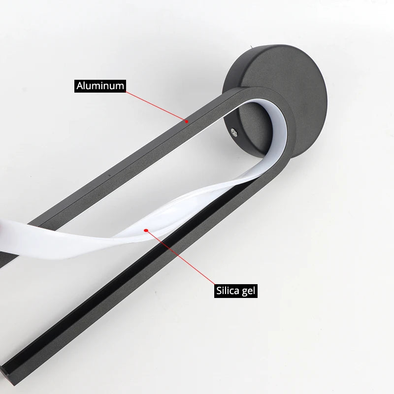 aluminium and silicone LED wall light - vue 8 sur 14