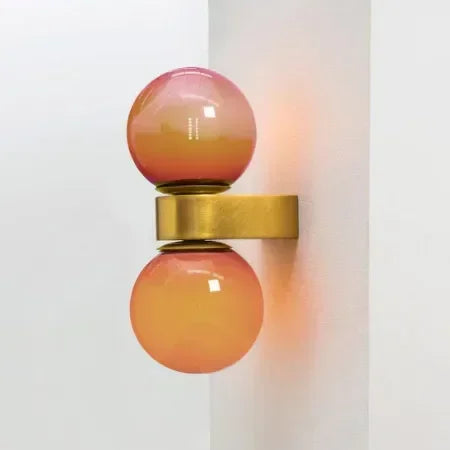 Modern minimalist glass wall light