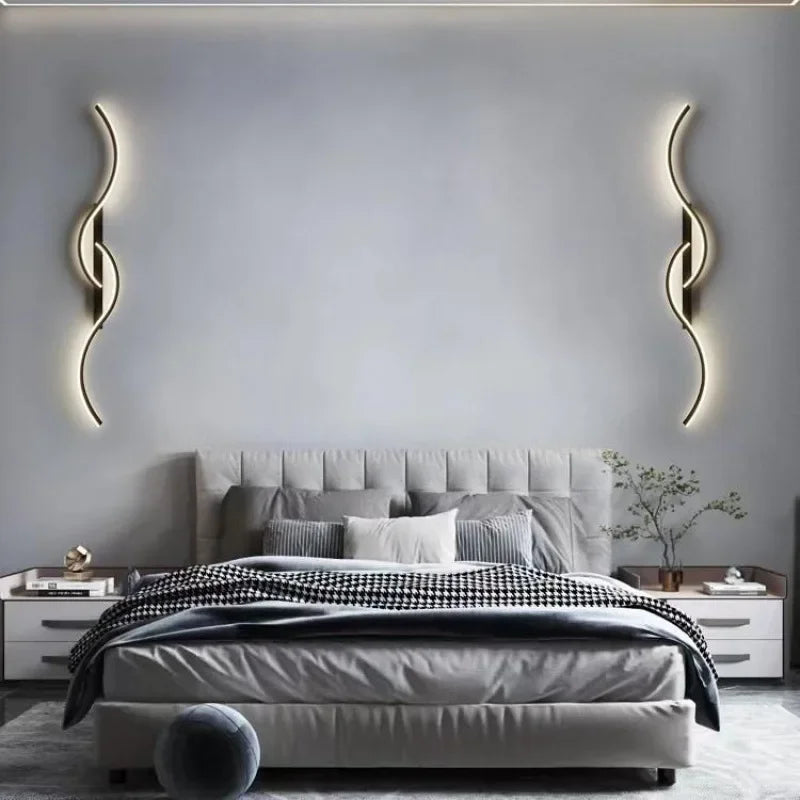 Modern minimalist luxury decorative LED wall light - vue 3 sur 13