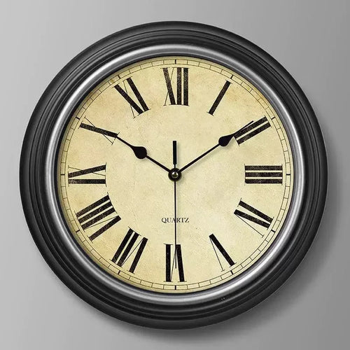 Nordic retro silent wall clock for stylish interior - vue 15 sur 15