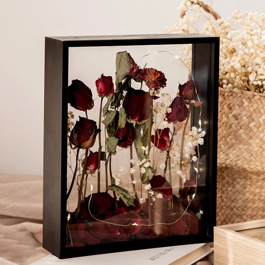 3d photo frame with flowers for wedding decoration - vue 3 sur 8