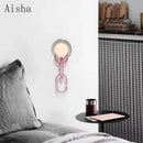 Nordic glass wall light for interior decoration